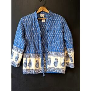 Chandni Pakastan Arts N.Y.C 100% Cotton Quilted Jacket